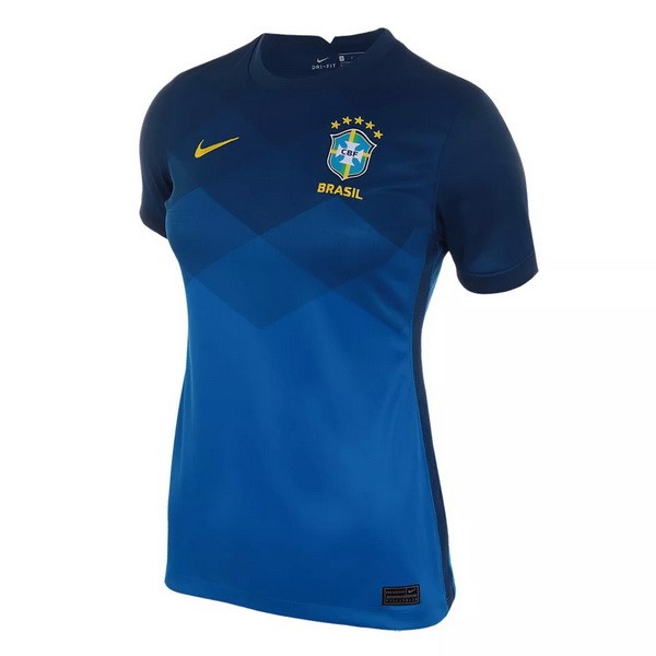 Trikot Brasilien Auswarts Damen 2021 Blau Fussballtrikots Günstig